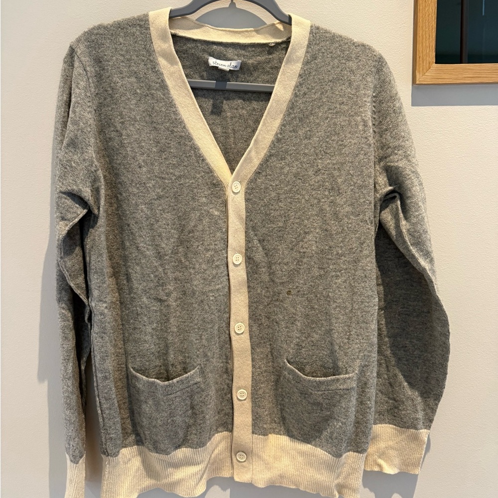 Steven Alan Gray and Cream Cardigan